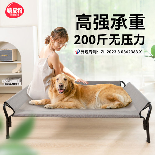 狗狗三靠行军床靠着睡更舒服~