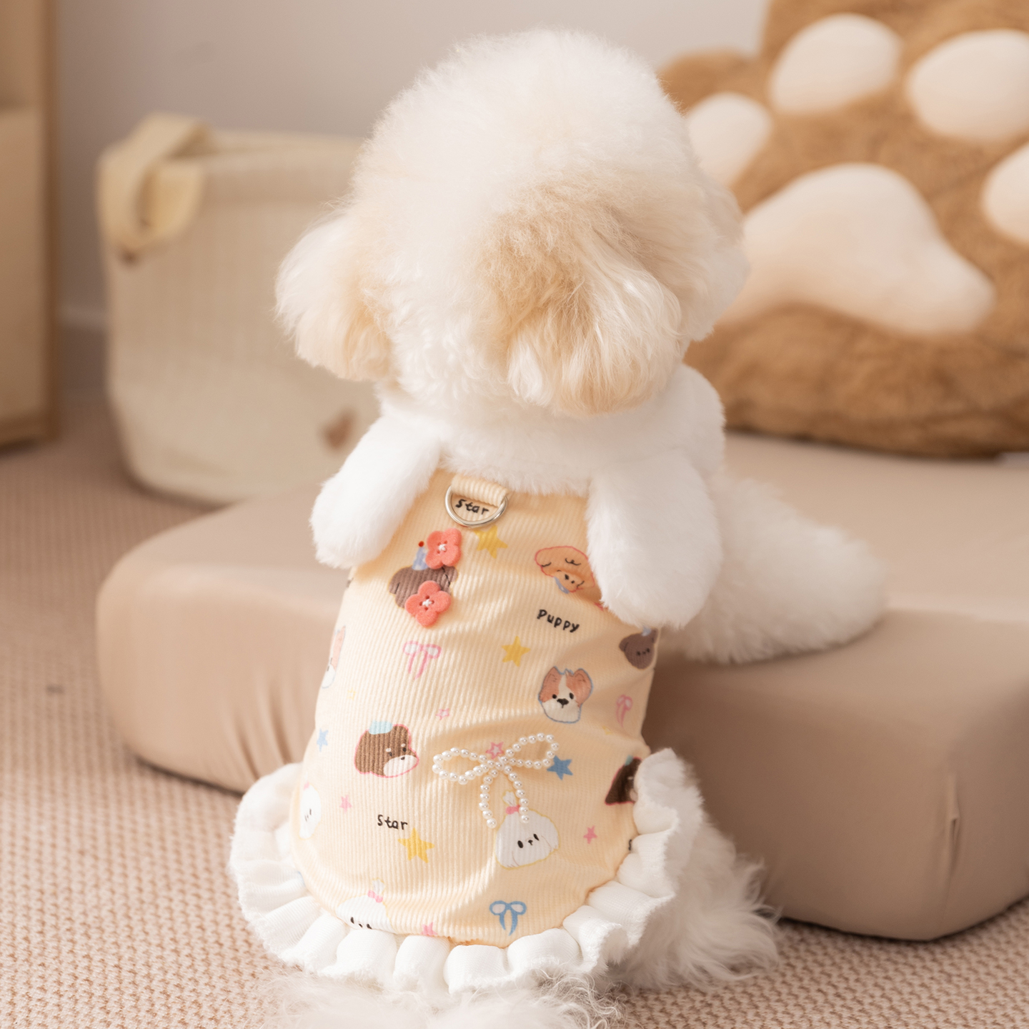 嬉皮狗小狗狗衣服比熊泰迪雪纳瑞幼犬秋冬中小型犬专用宠物狗绒衣