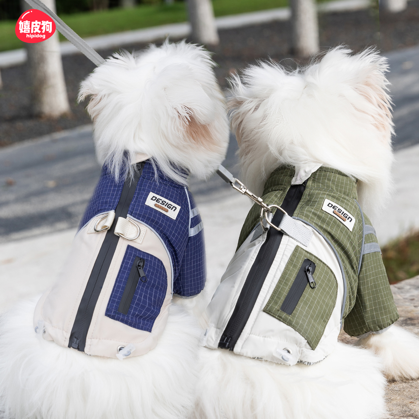 嬉皮狗|机能格纹探险冲锋棉衣