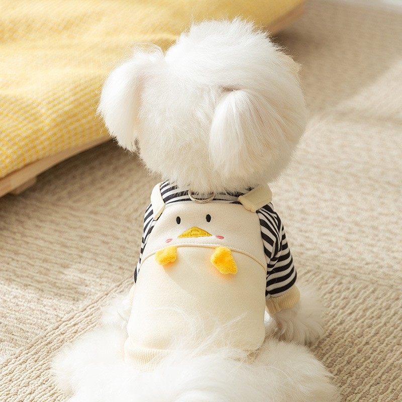 狗狗衣服秋冬款可爱背带两脚卫衣