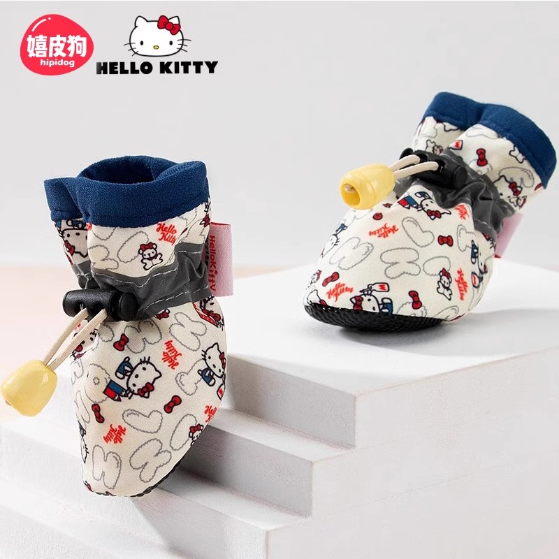 kitty猫联名的狗狗软底透气鞋子