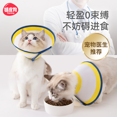 伊丽莎白圈猫绝育项圈防舔英短猫咪PU柔软脖圈颈圈头套狗宠物用品