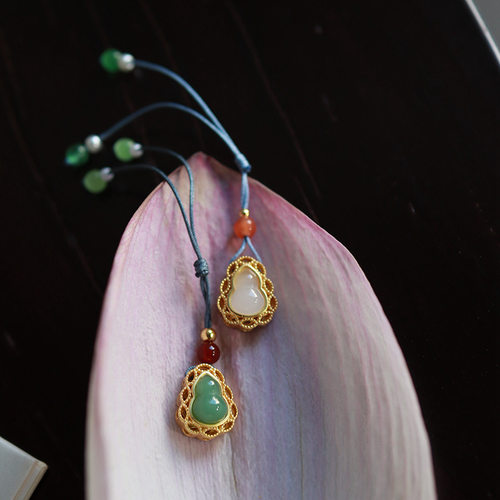 翌日原创小提溜壶链壶提溜紫砂壶茶器茶壶盖碗配件壶盖小挂件装饰