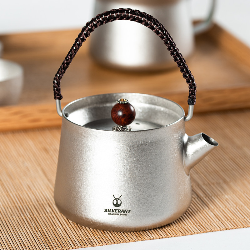 银蚁纯钛户外便携240ml功夫茶具