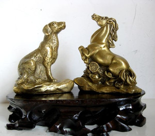 铜犬马代劳摆件安宅财运家居装饰工艺礼品吉祥办公室客厅桌面摆设