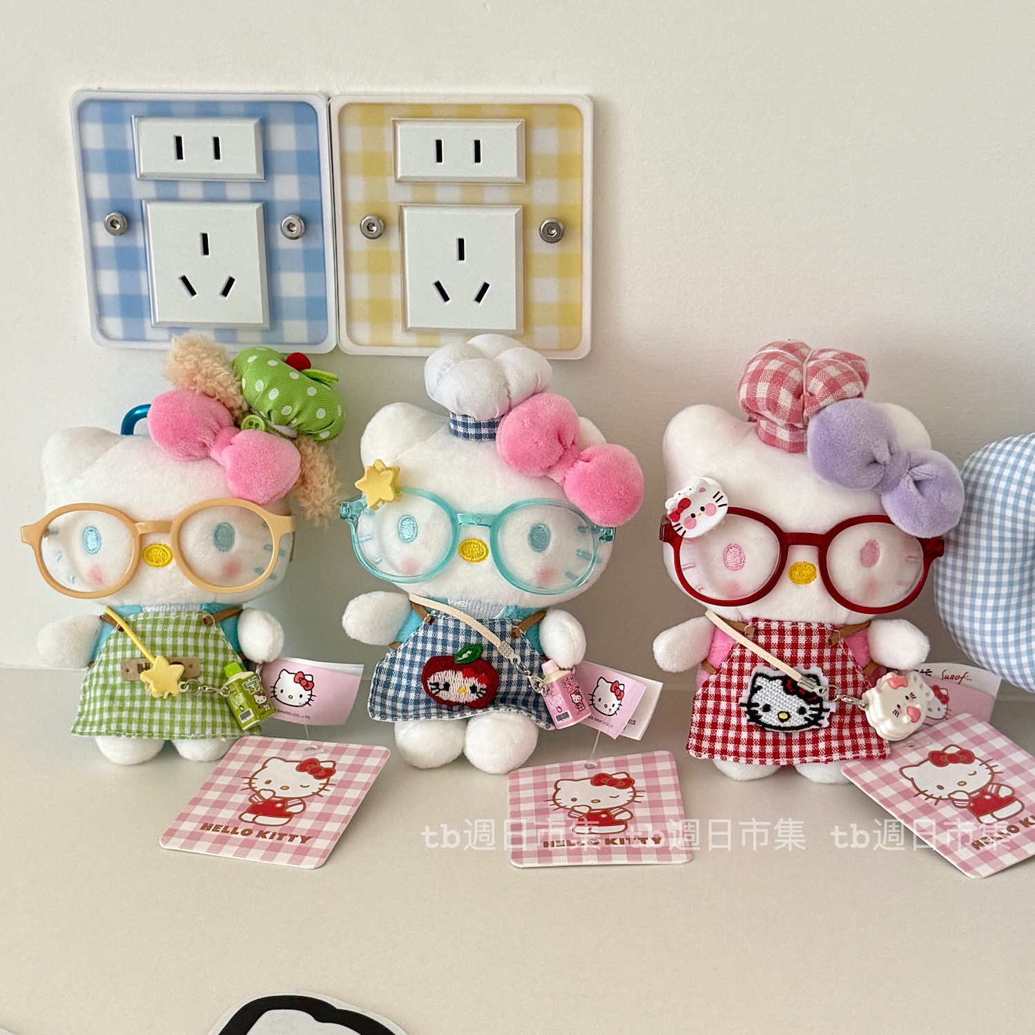 helloKitty可爱毛绒玩偶挂件