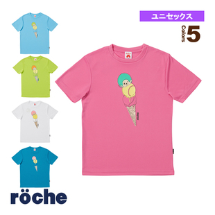 T恤速干蒙奇奇联名 羽毛球服网球服短袖 23新款 roche罗氏日本代购