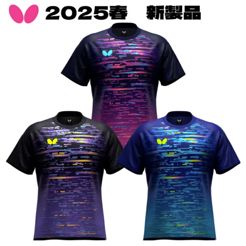 25年春日本代购正品Butterfly蝴蝶男女通用乒乓球服短袖透气速干
