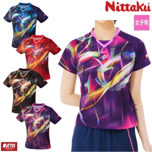 23年新款日本正品Nittaku尼塔谷女款明星同款乒乓球服短袖速干