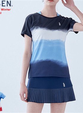 21新日本原装正品代购GOSEN高神女士速干羽毛球服时尚透气短袖T恤