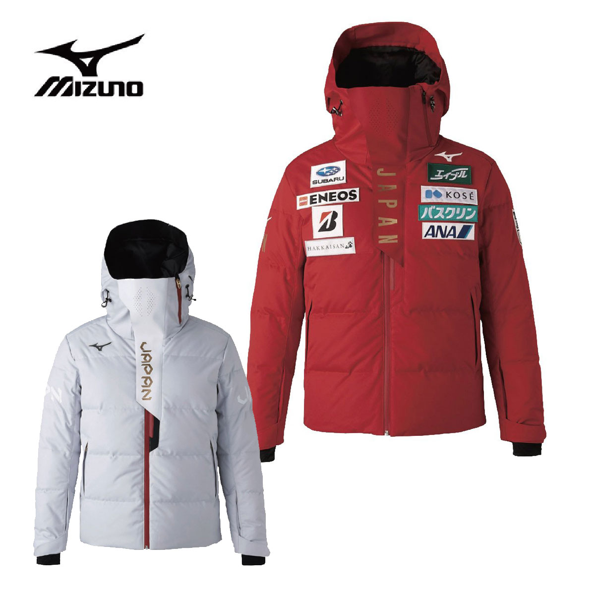24年新款日本代购正品mizuno美津浓日本国家队男女通用羽绒滑雪服