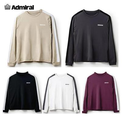 2024新款日本代购Admiral女士运动上衣长袖圆领衬衫秋季新款