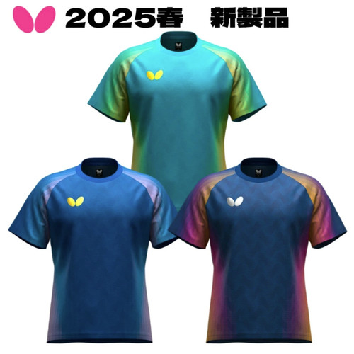 25年春日本代购正品Butterfly蝴蝶男女通用乒乓球服短袖透气速干