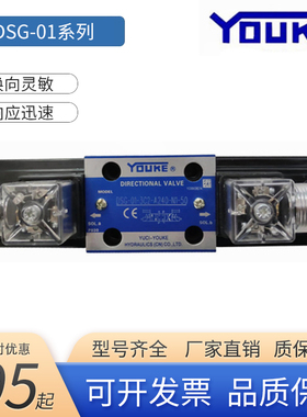 榆次油研液压电磁换向阀DSG-02-2B23C23C33C43C60-DLD24AC220线圈