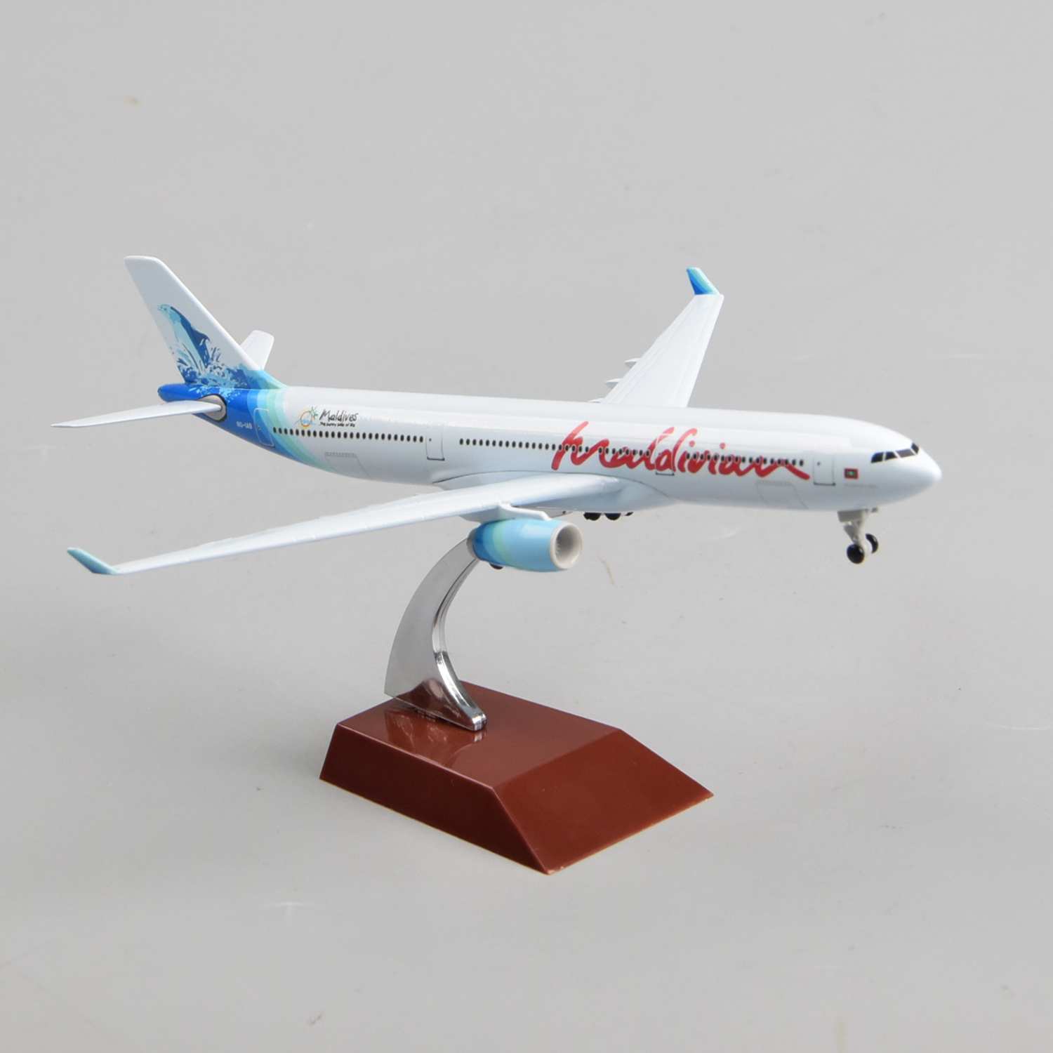 20cm马尔代夫航空空客330仿真合金客机模型飞机礼物摆件Maldivian
