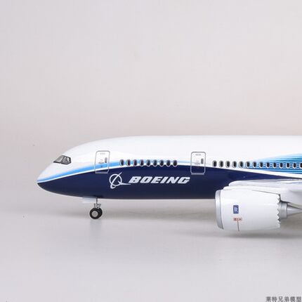 【带轮子带灯】波音787原型机客机模型飞机民航机场仿真B787礼品
