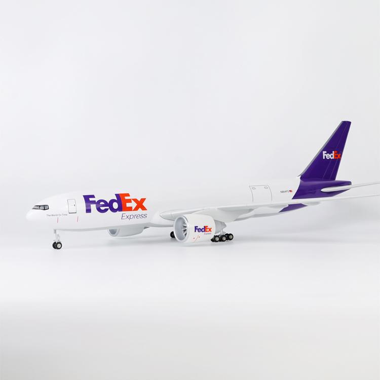 仿真FedEx联邦快递波音777货机飞机模型民航货运航空摆件礼物礼品