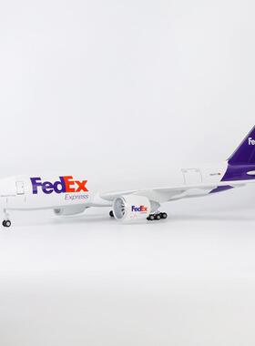 仿真FedEx联邦快递波音777货机飞机模型民航货运航空摆件礼物礼品