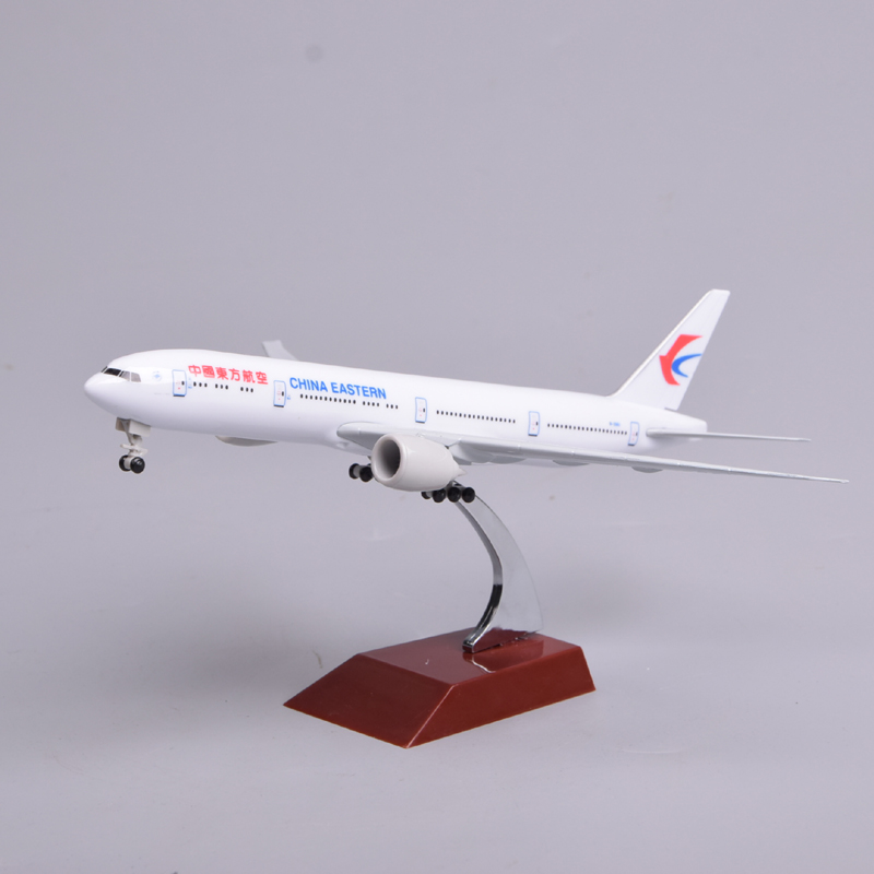 20cm东方航空东航合金波音777仿真拼装客机模型飞机航模摆件礼品