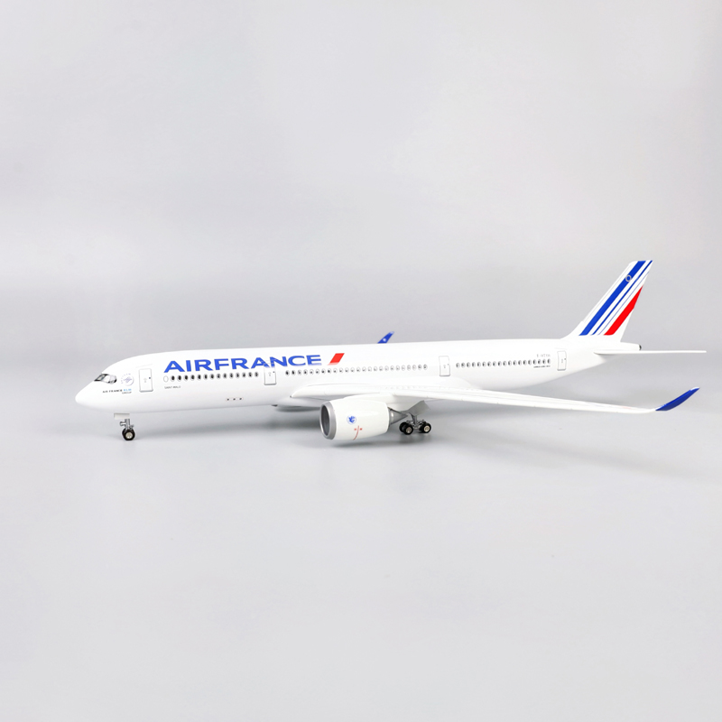 【带轮子带灯】法国航空法航空客350仿真客机模型摆件AirFrance
