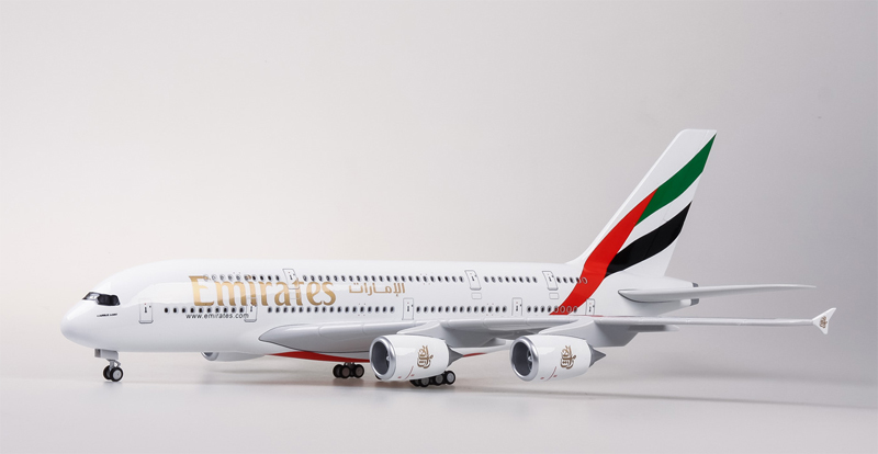 阿联酋飞机模型带轮运费险A380