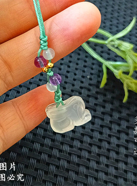 男女情侣玉髓手机链包挂