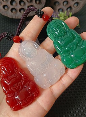 正龙珠宝男士玛瑙玉髓大款观音