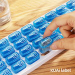 小药盒31天便携小号迷你30日药丸药片分装一个月随身吃药提醒盒子