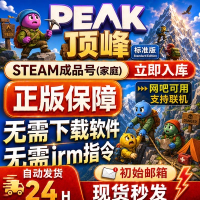 PEAK顶峰 steam正版支持在线多人联机 成品号 新家庭 网吧可用