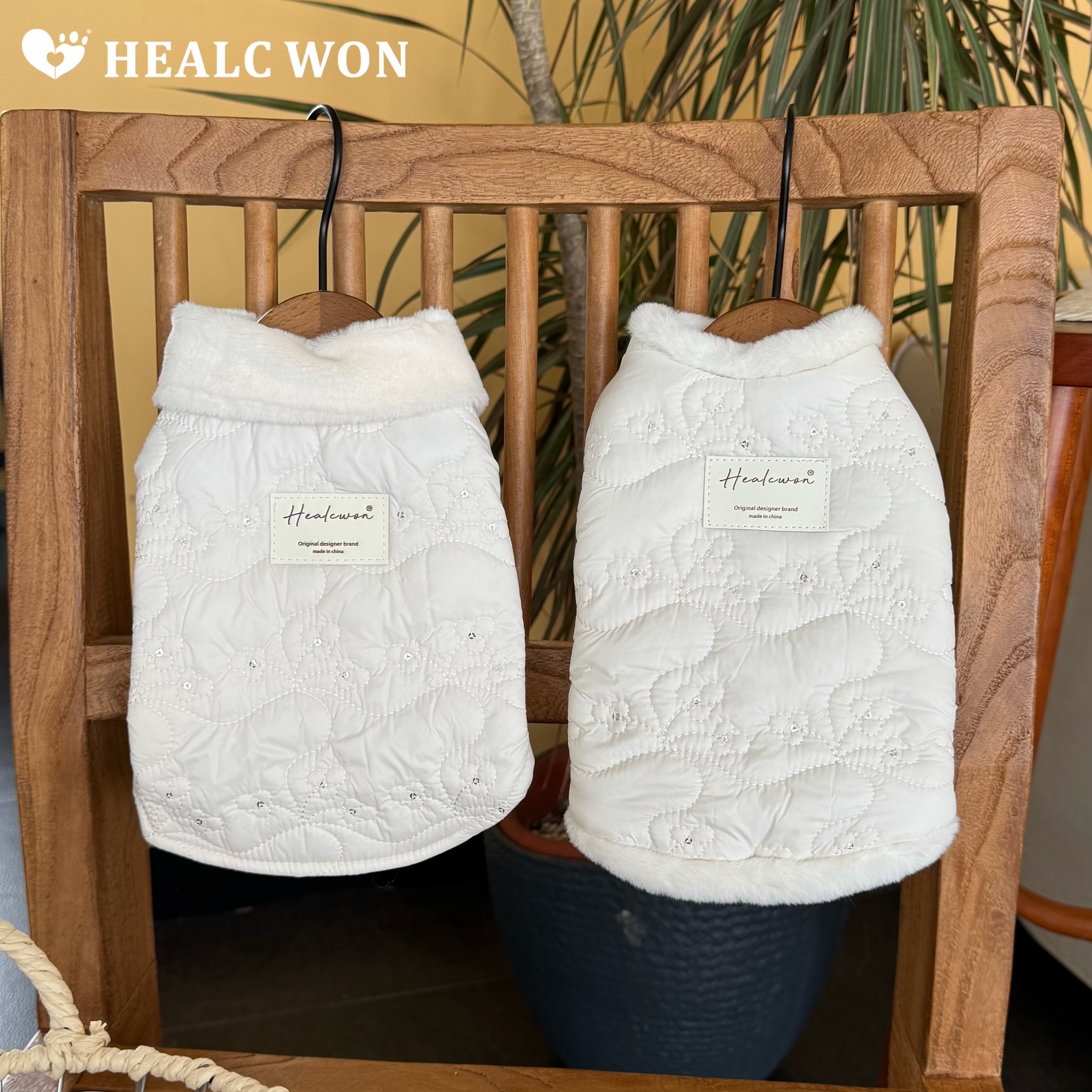 HC原创宠物夹棉薄款马甲纯棉保暖