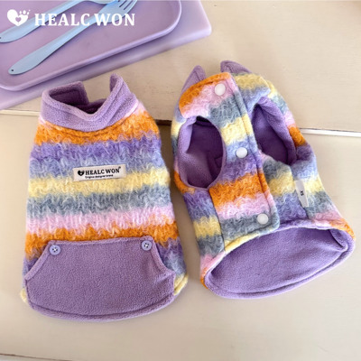 HC原创宠物衣服羊羔马甲猫咪狗狗保暖背心约克夏比熊马尔济斯马甲