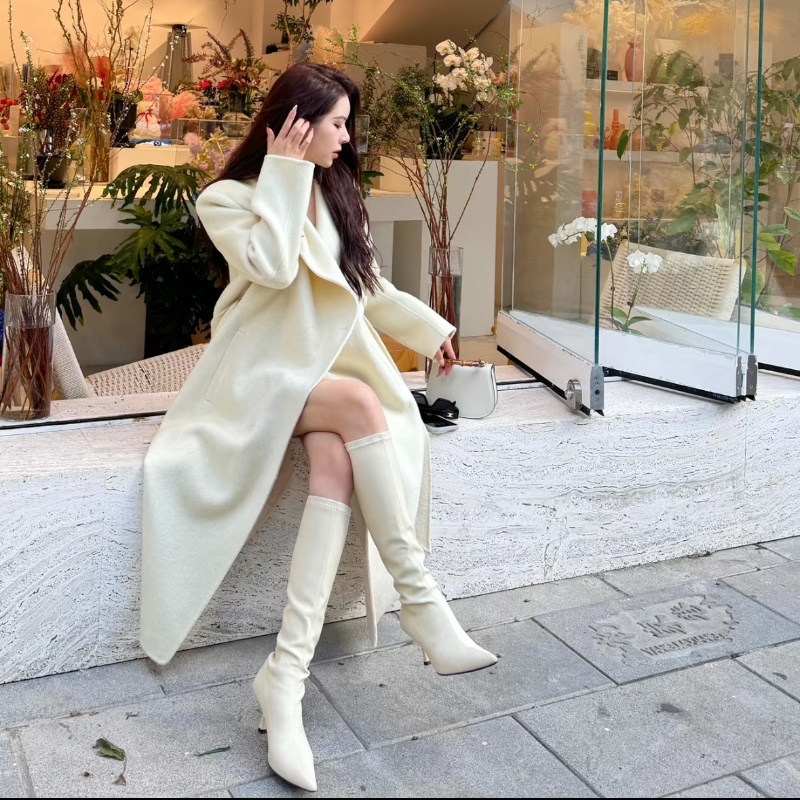 长筒靴细跟长靴子显瘦