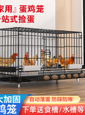 包邮鸡笼子家用大号特大养殖鸡笼折叠笼鸭笼鹅笼鸡舍自动滚蛋鸡笼