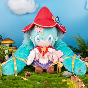 正版初音未来玩偶fufu未来乐礼周边毛绒可替换表情系列公仔日本