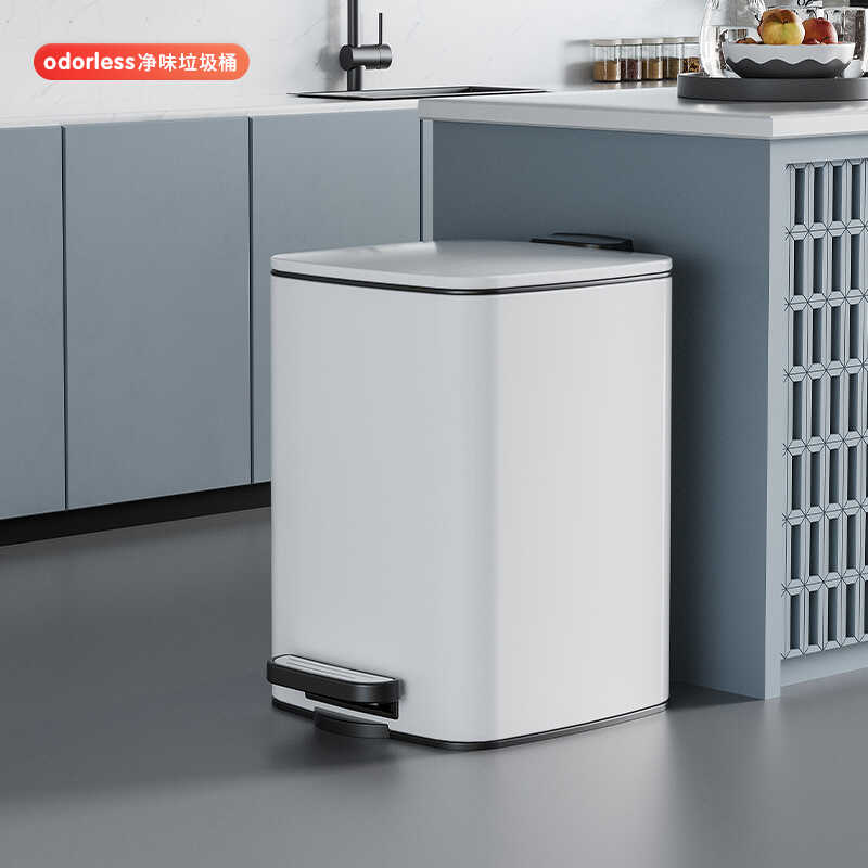 大号客厅不锈钢厨房垃圾桶脚踏式