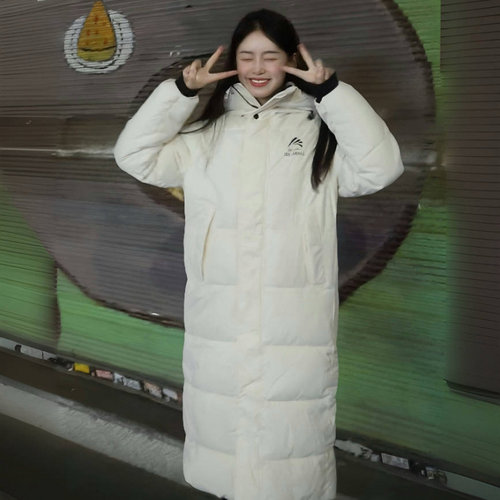 设计感新款棉衣女冬韩版加厚连帽过膝长款棉服情侣棉衣保暖外套