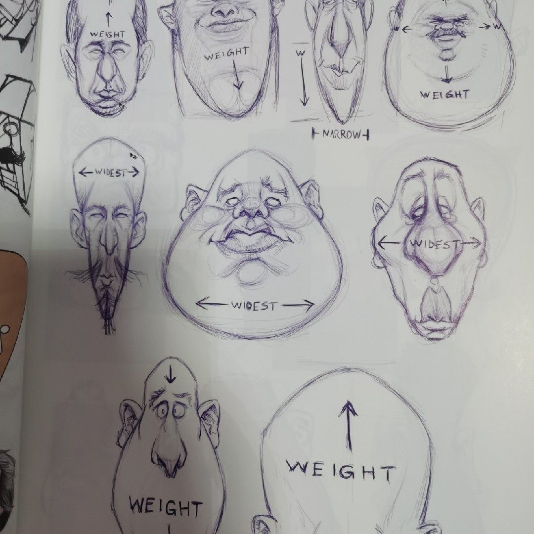 似颜绘夸张肖像漫画资料材料