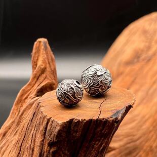 复古祥云珠腾云隔珠顶住腰珠手串108手持做旧工艺文玩diy配饰配件