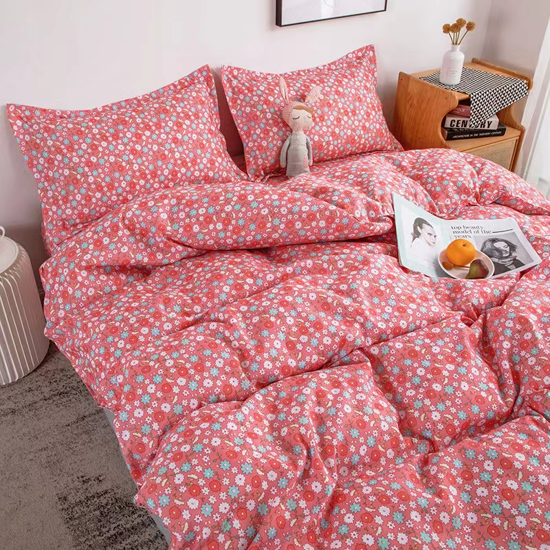 大牌潮流中国风潮男潮女床单被套四件套1.5m1.8m黑色耐脏学生公寓