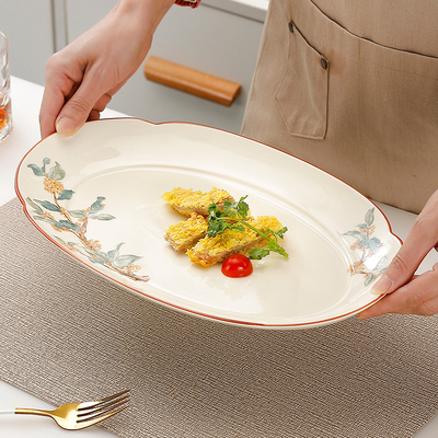 陶瓷鱼盘家用2025新款