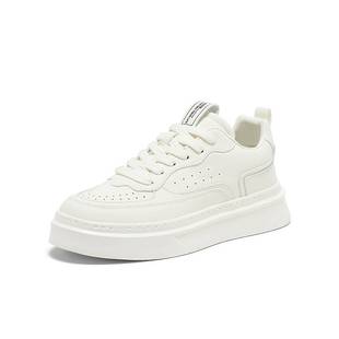 男休闲鞋 百思图2024秋季 小白鞋 透气厚底增高运动板鞋 F7853CM4 新款