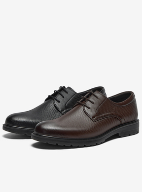 Bata英伦正装皮鞋男2025春商场新款羊皮商务通勤德比鞋26605AM5