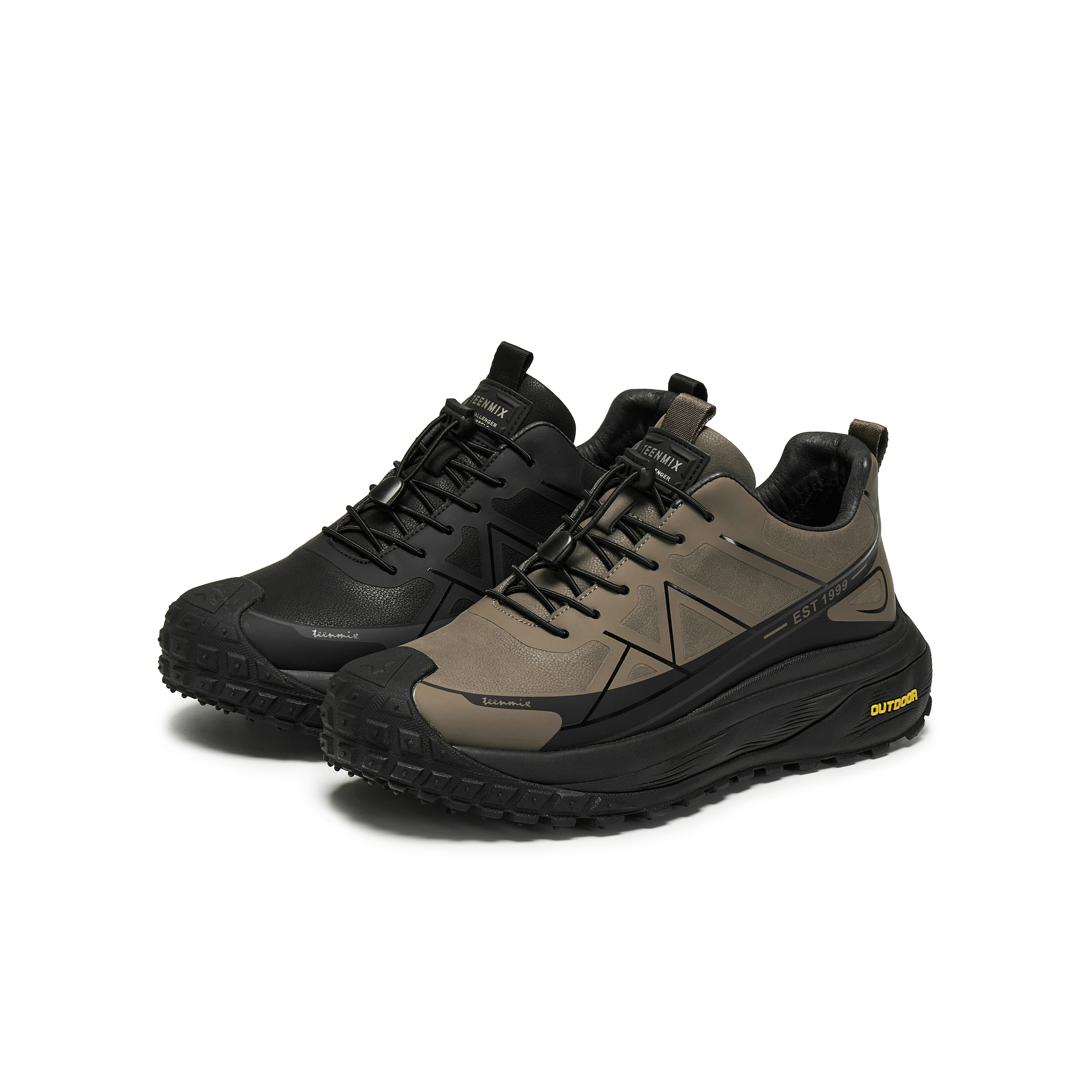 天美意2025冬新款商场同款休闲运动复古户外男网运动鞋WMA01DD5