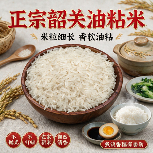 【热卖好米】韶关正宗马坝油粘米