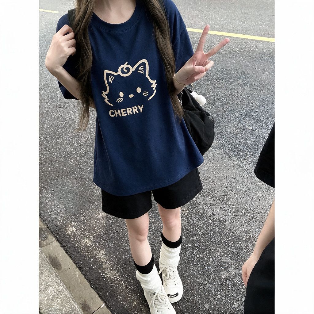 夏季新款休闲套装女学生韩版宽松时尚套装