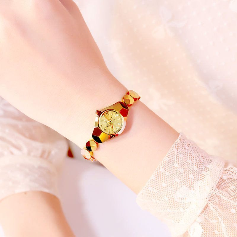 2020年新款正品名牌韩版防水细带小巧钨钢石英表时尚女士手表瑞士