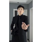 外套男春秋百搭休闲西服 上衣帅气宽松港风西装 2024韩版 潮流男士