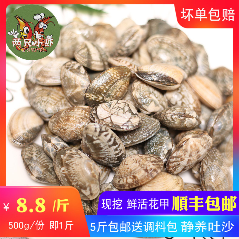 【两只小虾】花甲鲜活海鲜