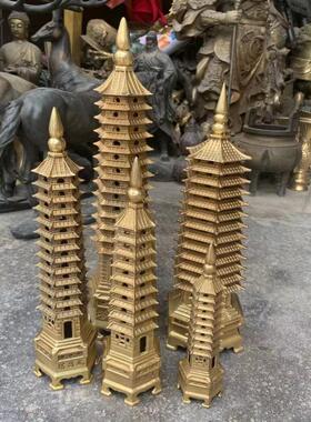 文昌塔纯铜仿古文房用品