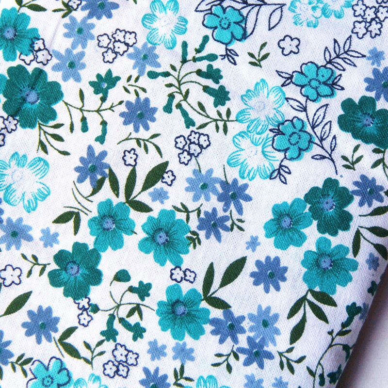 棉麻布料印花服装面料清新衬衫裙裤汉服外套棉衣桌布小碎花清仓